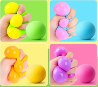 Jouet anti-stress transfrontalier TPR en forme de boule de farine, ultra-doux au toucher, vente chaude, fournisseur direct du fabricant