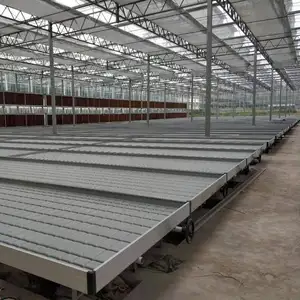 Mesas de cultivo de interior rodantes, mesas de cultivo hidropónico de flujo y bb