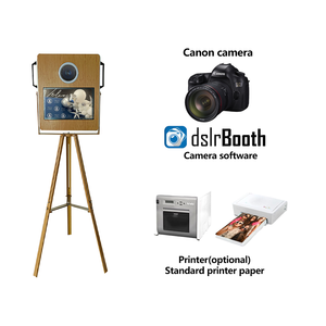 Ipad <span class=keywords><strong>Trio</strong></span> Photomaton ipad Walmut Bois <span class=keywords><strong>Photo</strong></span> Booth Shell avec Écran Tactile Vintage <span class=keywords><strong>Photo</strong></span> Booth ipad - Product Image 2