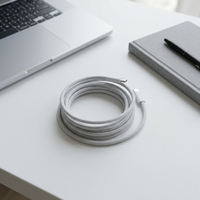 Cable de Datos Tipo-C a Tipo-C de Carga Rápida de 1m 2A con Conductor de Cobre Puro para Teléfono, Reloj Inteligente y Automóvil