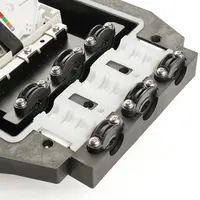 Boîtier de terminaison à fibre optique extérieur FOSC-7712 288F 3 entrées 3 sorties IP68 pour FTTH