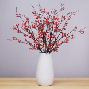 Ramas de Bayas Artificiales Kch de 100 cm, Ramas de Bayas Rojas de Plástico para Decoración de Bodas y Hogar - Product Image 3