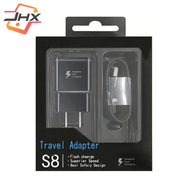 High Quality Travel Charger Power Adapter 9v 2a With Usb Micro Data Cable For Samsung S6 S8 S9 Note4 S10 Fast Charger