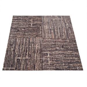 Dalles de moquette modernes de qualité commerciale, design carré, rembourrées, en polyester ignifuge, extra épaisses, résistantes aux taches, revêtement de sol modulaire - Product Image 1