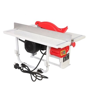 Scie à panneaux 220V pour panneaux à base de bois, scie à ruban pour bois et briques avec table coulissante et composant moteur central - Product Image 1