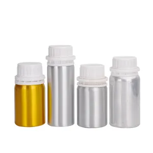 Bouteilles en aluminium pour huiles essentielles, portables, de haute qualité, avec couvercle anti-tamisage, vente en gros, ml