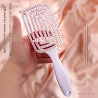 Meilleure vente : Ensemble de brosses démêlantes et de coiffage en spirale, Brosse ventilée à 8 rangées, Peigne de massage ajouré