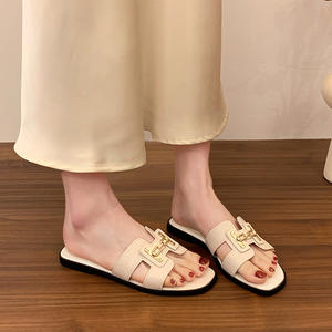 รองเท้าแตะแบบเปิดนิ้วเท้าพื้นหนาสไตล์อเมริกันสำหรับฤดูร้อน  วัสดุที่ใส่สบายสำหรับผู้หญิง  ออกแบบมาเพื่อความสะดวกสบาย - Product Image 4