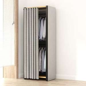 简单组装钢架结构布衣柜坚固耐用的储物柜，适合家庭卧室或小公寓使用 - Product Image 6