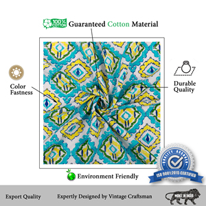 Camino de Mesa Estampado Simple 100% Algodón, Tela Premium Impermeable y Duradera, Decoración de Mesa para el Hogar, Cenas, Fiestas y Eventos - Product Image 4