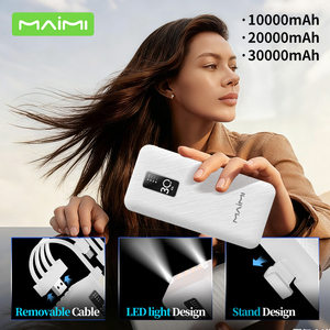 Cargador Portátil Universal Maimi Multi-Cable de Alta Capacidad 10000 20000 30000 mAh con Luz LED para Regalo Empresarial - Product Image 2