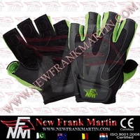 Gants de musculation unisexes NFM gris et noir pour la musculation, le crossfit, les WOD, la protection des paumes, le soutien des tractions, logo personnalisable