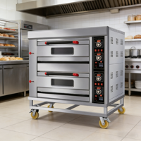 Four à gaz Unitech HGB-40Q 1330x890x1410mm 200kw pour usage commercial, boulangerie et restaurant, acier inoxydable, écran LED