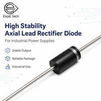 Diode redresseuse axiale haute stabilité 1000V 10A à faible fuite, à trou, industrielle pour systèmes d'alimentation intensifs, puissance maximale 35W