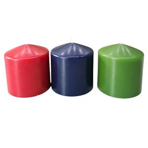 Customized Handmade Vietnam Coned <b>Top</b> Paraffin Pillar Candles for Home Decoration Best Fragrance for <b>Christmas</b> New Year Weddings - Product Image 1