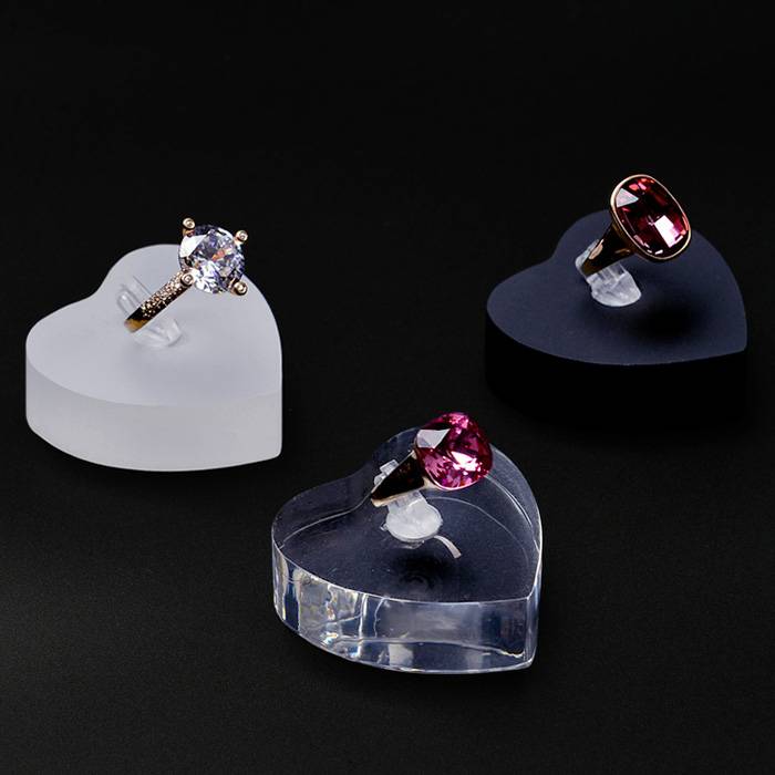 Crystal Ring Acrylic Ring Holder Clear Acrylic Finger Ring Display