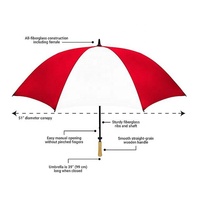 Promotion Publicité En Gros Impression Personnalisée Logo Golf Parapluie Droit Coupe-Vent 62 Pouces Grand Parapluie Imprimer pour la Pluie