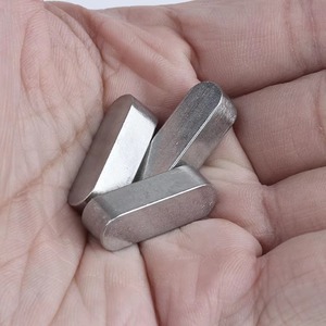 Chaveta paralela de acero inoxidable 304 <span class=keywords><strong>DIN</strong></span> <span class=keywords><strong>6885</strong></span> Forma A con extremo redondo para montaje de accionamiento de máquinas - Product Image 6