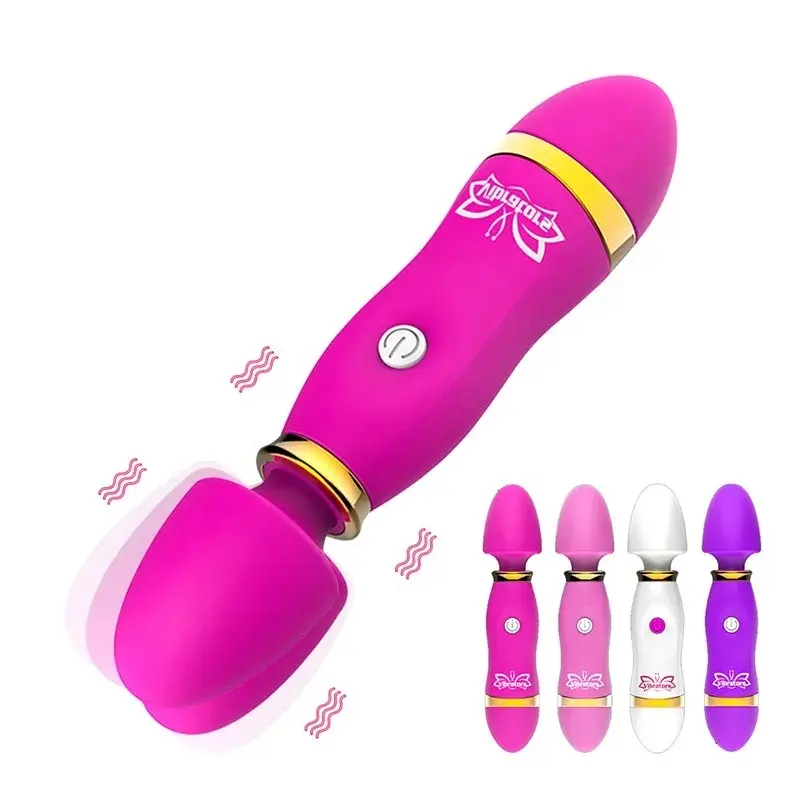 Populer Mini AV Stick Dildo alat getar klitoris stimulasi G Spot pemijat Vagina steker Anal tongkat ajaib mainan seks untuk wanita