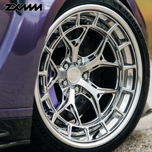 Jantes forgées Zxmm 2 pièces 5x130 5x127 5x114.3 5x120 18 19 20 22 24 pouces polies pour voitures particulières Benz <span class=keywords><strong>BMW</strong></span> Audi - Product Image 1