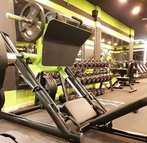 Mesin Press Kaki 45 Derajat untuk Penggunaan, Peralatan Gym Latihan Kebugaran Tekan Kaki Gratis Promosi