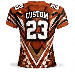 Camiseta de Fútbol Americano Retro, Estilo Clásico, Uniforme de Equipo Bordado Personalizado, Ropa Deportiva Transpirable de Poliéster para Hombre, Venta al Por Mayor - Product Image 4