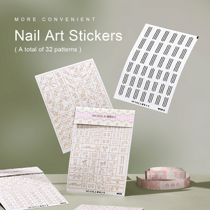 Tem dán móng tay 3D kiểu Pháp mùa hè MRNAIL - Sản phẩm bán chạy - Product Image 1