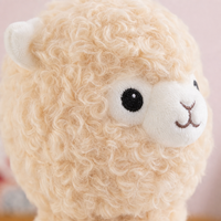 Peluche en alpaga ultra douce personnalisée en gros, jouet en peluche premium à poils bouclés, animal en peluche lama pour cadeau d'enfant et décoration intérieure