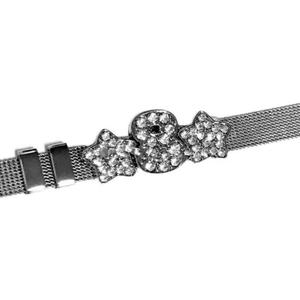 Pulsera de Acero con Colgante de Letras de Diamantes de Imitación KT Estilo Y2K Shibuya Spice, Pulseras de Moda Hechas a Mano - Product Image 6