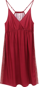 安芝板新作2025夏通気性抜群ソフトVネックアイスシルクセクシーキャミソールナイトガウン薄手屋外着用可能ホームウェア女性用 - Product Image 6