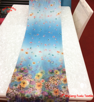 Rouleaux de tissu en mousseline de soie à imprimé floral, prix au mètre, vente en gros, 2019