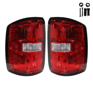 Enormous Manufacturer <b>Red</b> Lens <b>LED</b> Tail <b>Lights</b> for 2014-2018 GMC Sierra 1500 2500 3500 Vehicle Parts Accessories Pair Taillights - Product Image 3