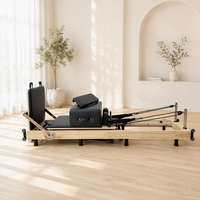 Appareil de fitness multifonctionnel pliable certifié CE Nordic Studio, Reformer en bois durable pour usage commercial