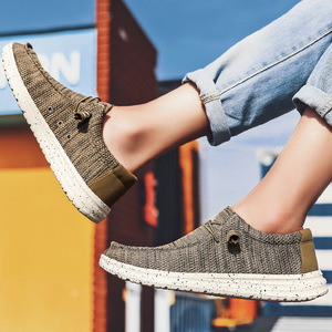 Mocasines transpirables para hombre, zapatos informales ligeros sin cordones, zapatillas cómodas para caminar con suela suave - Product Image 4