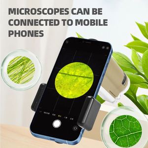 Zhorya Kits de jouets microscope STEM DIY, microscope portable en alliage pour étudiants, ensemble de jouets pour expériences scientifiques pour enfants - Product Image 3