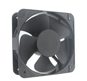 רעש נמוך 230V 200*200*60 מ""מ 2700RPM 50/60HZ מאוורר קירור צירי 420cfm AC מנוע מסגרת סגסוגת מנוע אינדוקציה