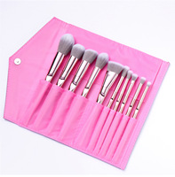 Ensemble de pinceaux de maquillage professionnels, ensemble de brosses de maquillage personnalisées avec emballage, produit cosmétique de qualité supérieure, étiquette privée, 10 pièces