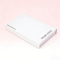 Caja de Regalo de Papel Rígido Magnética Personalizada al por Mayor con Inserto de Espuma EVA Rosa Tallada, Empaque Cosmético Blanco de Lujo