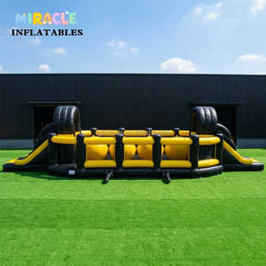 Parcours d'obstacles gonflable géant Commercial Land Race Challenge, <span class=keywords><strong>aventure</strong></span> interactive pour événements - Product Image 6