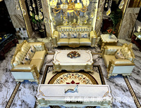 Ensemble de canapés sectionnels de style européen moderne et luxueux avec revêtement en tissu rembourré en éponge pour la décoration de salon