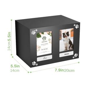 מותאם אישית מרובע מסגרת כפולה לסביבה מרובע ידידותי לסביבה עם שם ארון בגדים אלגנטי עבור כלבים - Product Image 3