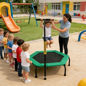 <span class=keywords><strong>Trampoline</strong></span> d'entraînement aérobie pour enfants, pour les <span class=keywords><strong>cours</strong></span> d'exercice en groupe et l'utilisation dans les installations sportives récréatives - Product Image 2