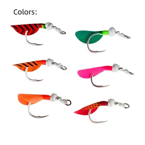 Nouvelle conception BKK <span class=keywords><strong>5X</strong></span> 1/<span class=keywords><strong>0</strong></span> # -8/<span class=keywords><strong>0</strong></span> #   Hameçon forgé robuste 6 couleurs avec jupe en silicone imitation peau de poisson pour la pêche en mer depuis bateau - Product Image 3
