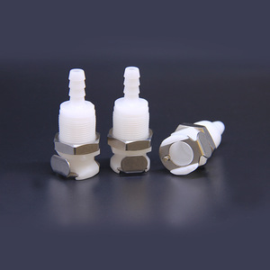 Vanne d'arrêt rapide 1/4 po, connecteur à déconnexion rapide, montage sur panneau BL1604PH, pour eau, air, oxygène - Product Image 1