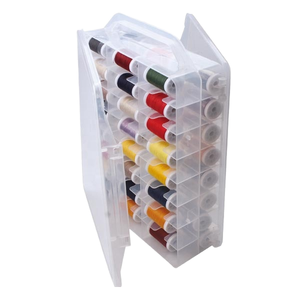 Organizzatore Per Bobine Hapivida, Scatola Trasparente 25 Scomparti Per Filo Da Cucito, Portatile E Compatto, Per Casa E Viaggio