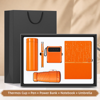 Coffret Cadeau d'Accueil d'Entreprise : Carnet Étoilé, Stylo, Gobelet Isotherme, Masseur Cervical, Parapluie, Batterie Externe – Commande en Gros Disponible