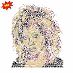 <span class=keywords><strong>Tina</strong></span> Turner strass fer sur transfert conceptions personnalisé Hot Fix strass transfert de chaleur pour chemise - Product Image 1