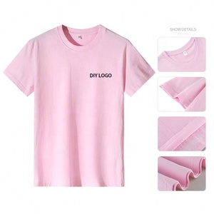 Confortable Non Rétractable 100% Coton Hommes Col Rond T-shirts D'été À Manches Courtes Col Ras Du Cou T-shirts - Product Image 5