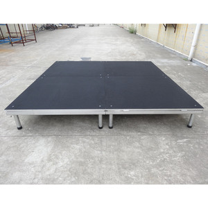 Quick setup stable <b>stage</b> aluminum outdoor performance four legs <b>stage</b> - Product Image 2