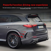 Spoiler ventilasi udara belakang, stiker mobil bagian modifikasi Bumper eksterior garis AMG untuk 2023 +